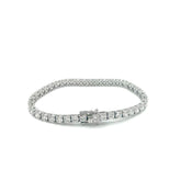 14k White Gold 40 Stones Diamond Bracelet